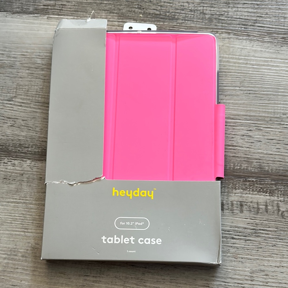 Heyday NWT Pink Tablet Case iPad 10.2”